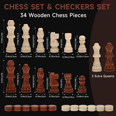 APYR AOMA wooden board with storage slots keeps pieces organized.
