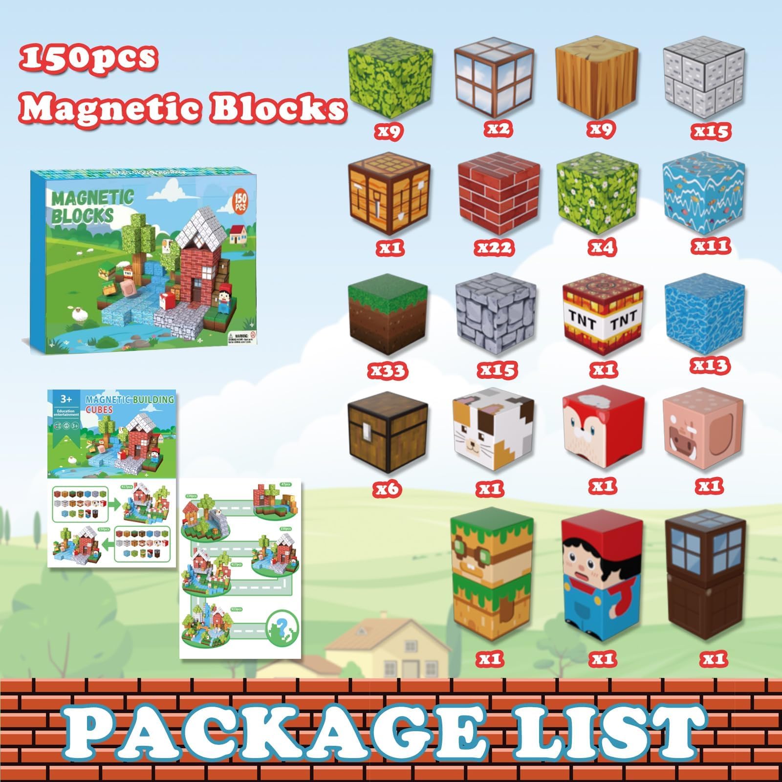 apyr aoma blocks show all side magnets for stable builds.