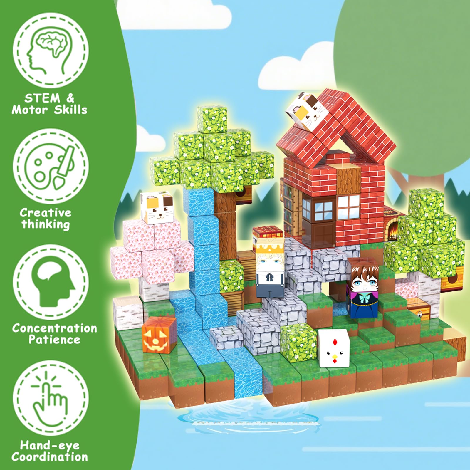APYR AOMA Montessori-inspired sensory play blocks encourage focus and collaborative play.