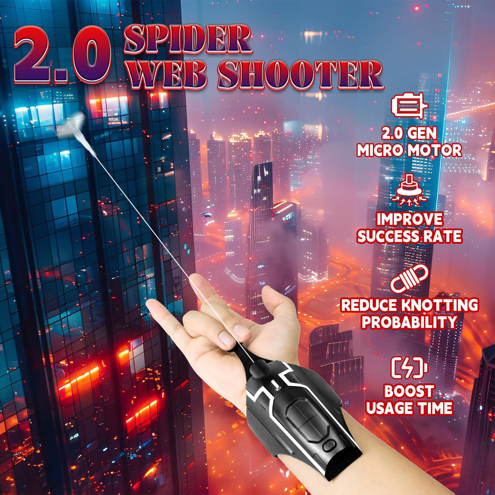 AQEWK Spider Web Shooter 2.0 built for durability and reliable performance.
