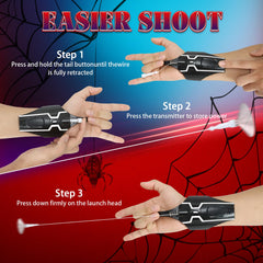 AQEWK Spider Web Shooter easy activation for versatile pretend play.