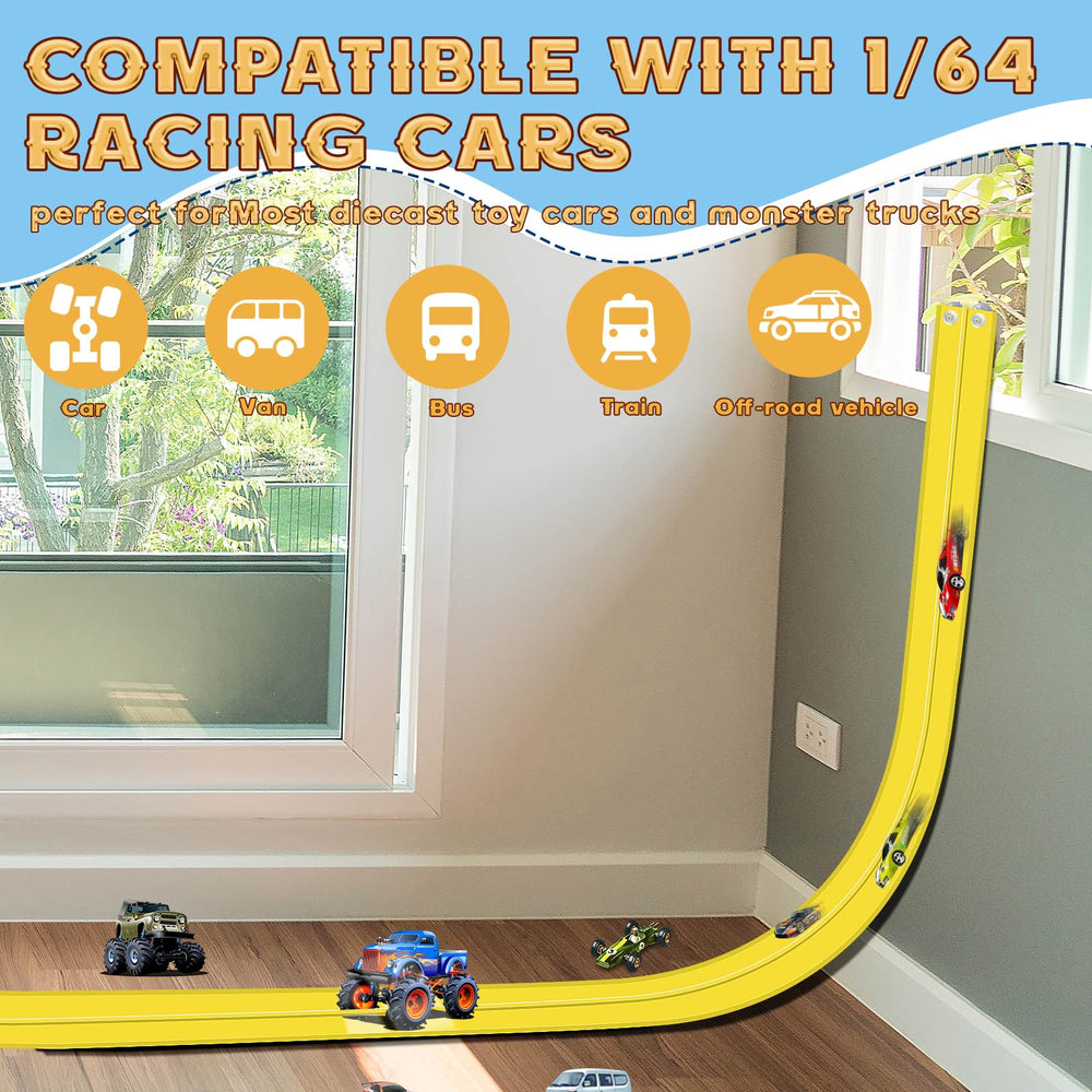 AQFR Flex Track neatly rolled up for easy storage and portability
