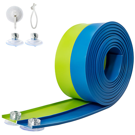 AQFR Flex Tracks 15ft starter set, green and blue rails for imaginative racing.