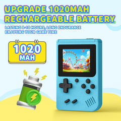 AQHH Mini Plus blue back view, slim design fits in a bag for endless play.
