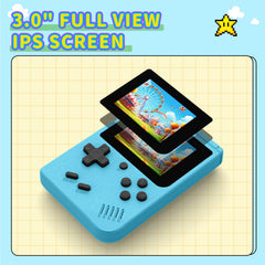 AQHH Mini Plus blue side view, compact handheld for travel breaks.
