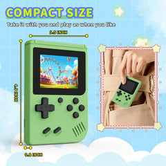 AQHH mini-plus game console packaging and cables, quick setup included.