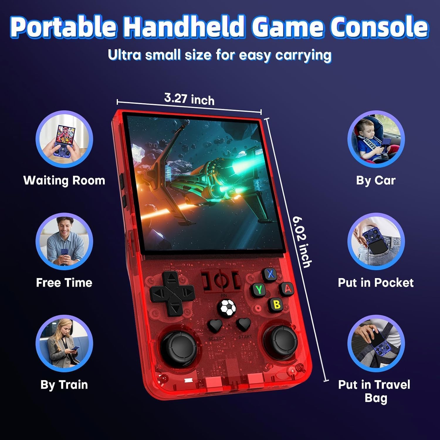 AQHH R36 Max 4000mAh battery provides hours of gaming on the go.