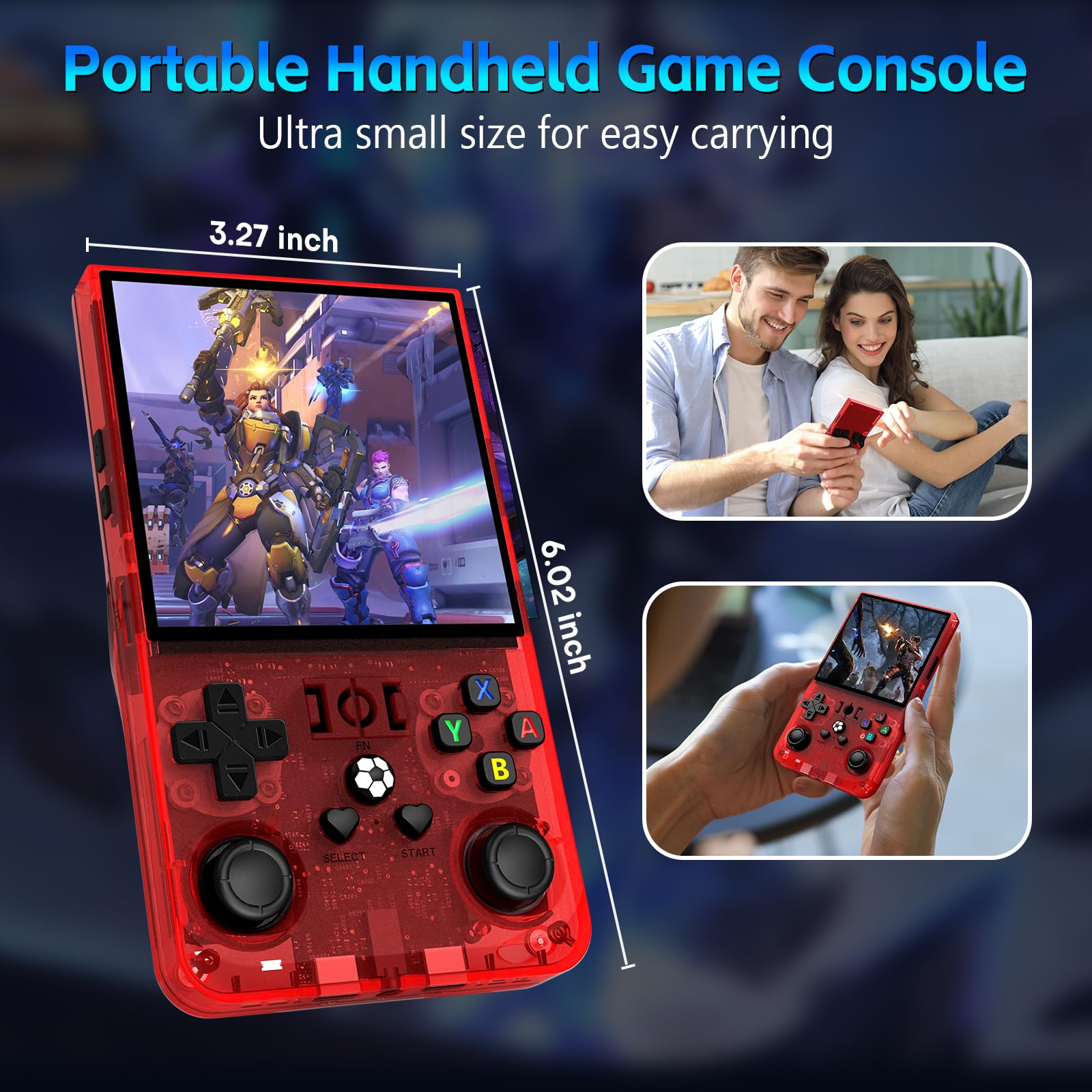 AQHH R36MAX 4-0-inch IPS screen delivers crisp visuals at multiple viewing angles.