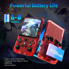 AQHH R36MAX in-hand use emphasizes portable gaming for travel and quick sessions.