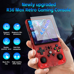 AQHH R36MAX transparent ruby side view highlights slim profile for comfortable grip.