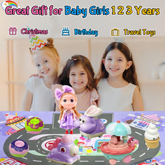 AquaArcc foldable purple ice cream game pad stores easily after play.