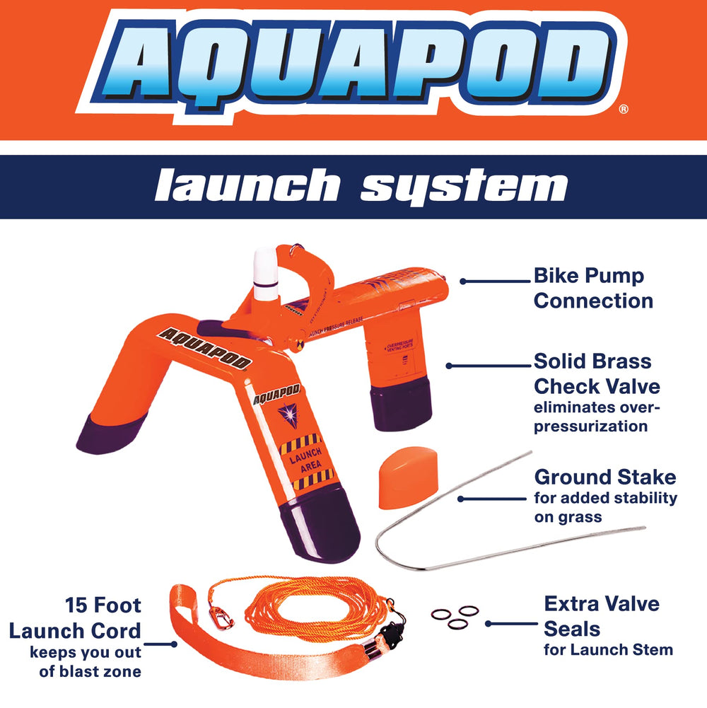 Built-in safety valve helps controlled pressure release for smoother launches.