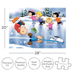 AQUARIUS 1000-piece puzzle assembly showing the full scene for family puzzle night.