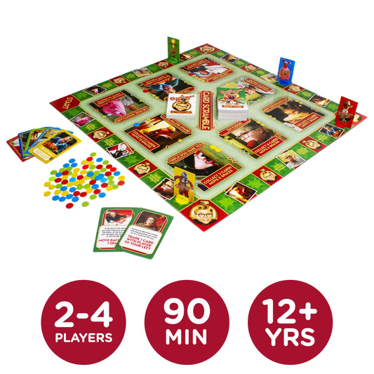 AQUARIUS A Christmas Story Card Scramble action cards highlight strategic chances during rounds
