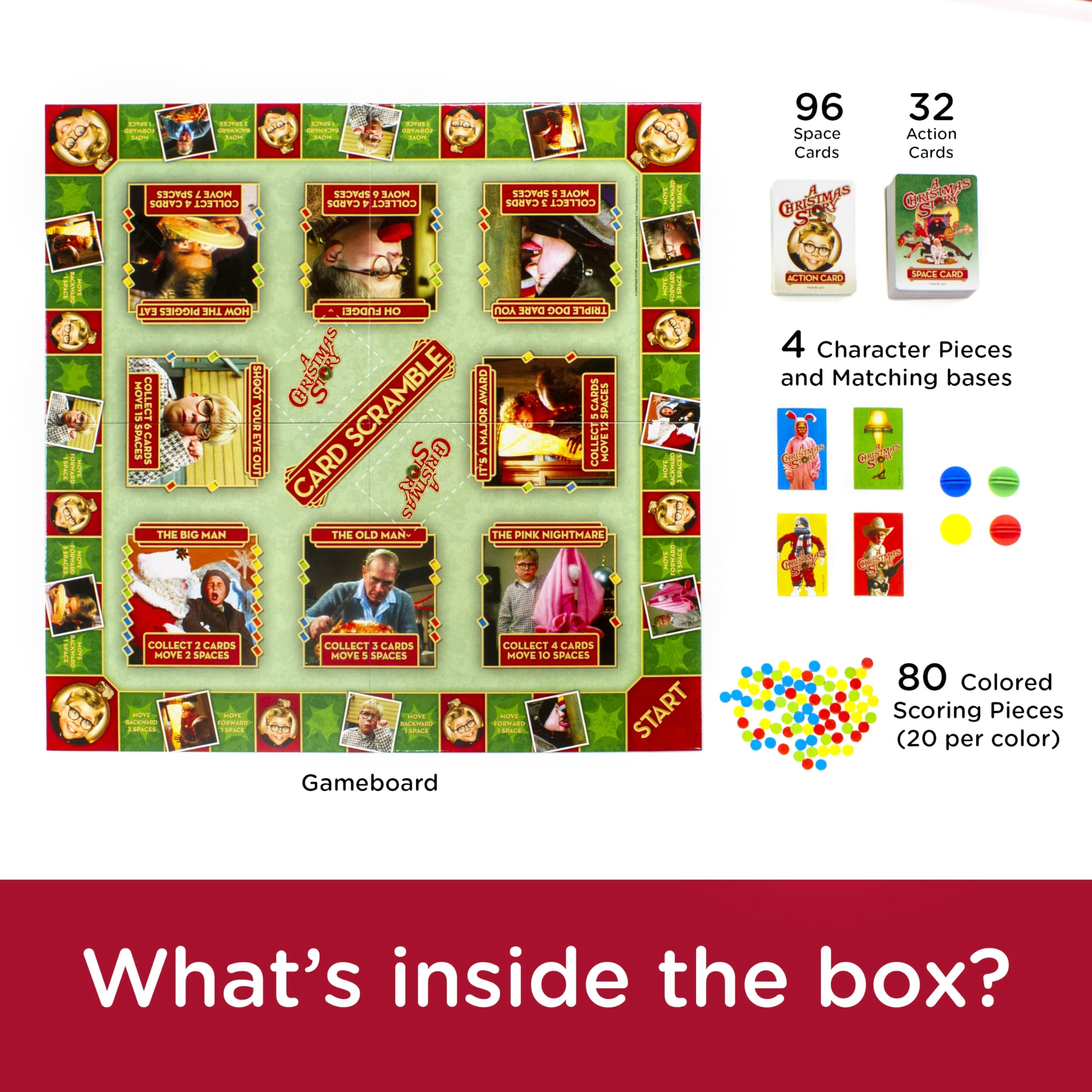 AQUARIUS A Christmas Story Card Scramble space cards emphasize planning and scoring opportunities