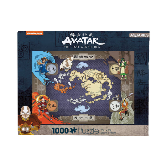 AQUARIUS Avatar Map Puzzle 1000 pieces, vivid artwork for exciting family puzzle night.