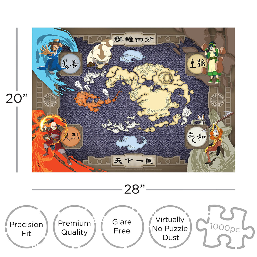 AQUARIUS Avatar Map Puzzle assembly-ready for quick setup and sharing.