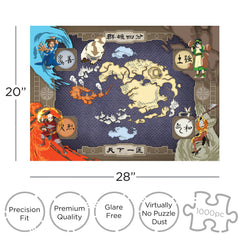AQUARIUS Avatar Map Puzzle assembly-ready for quick setup and sharing.