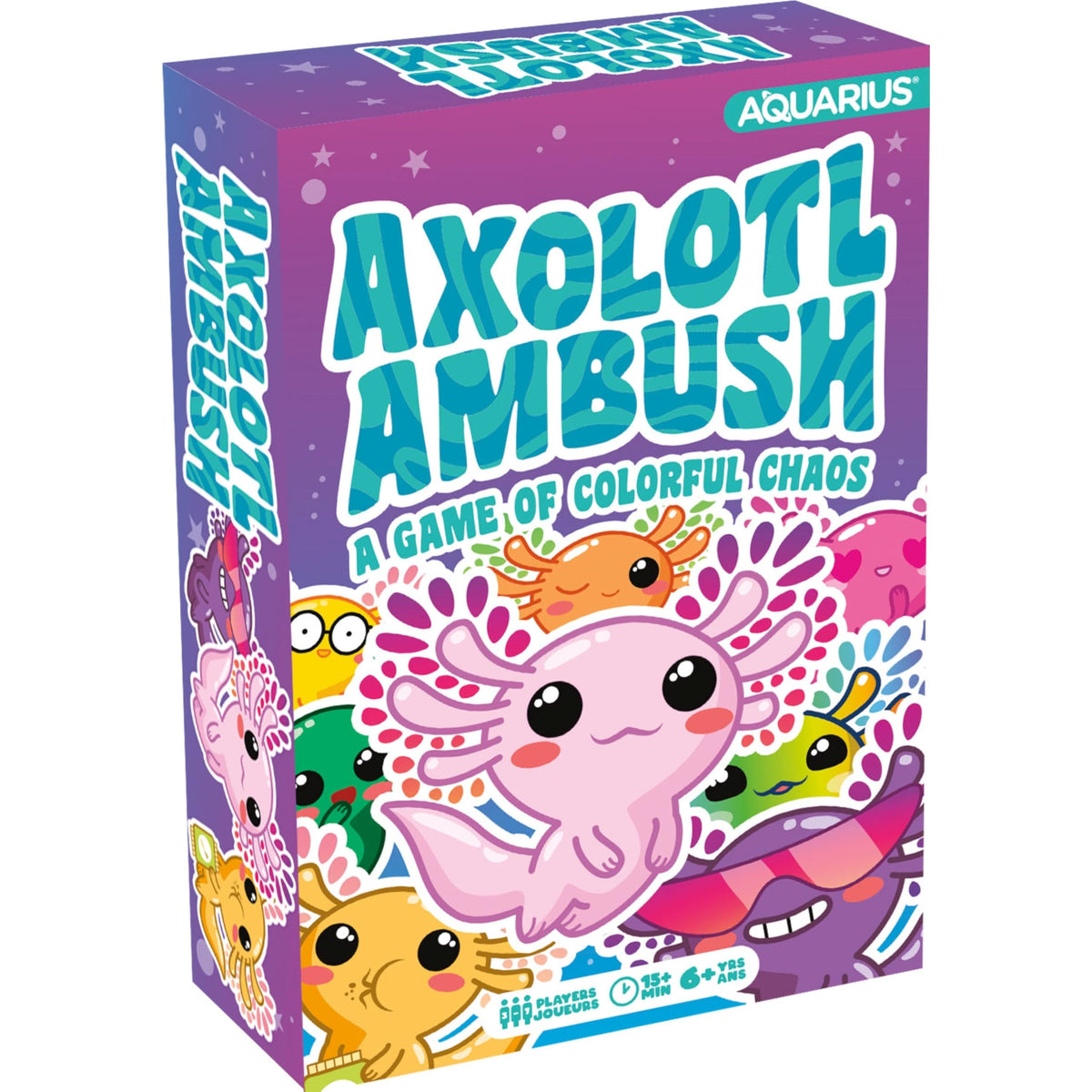 AQUARIUS Axolotl Ambush packaging shown, ideal for gifting and shelf display.