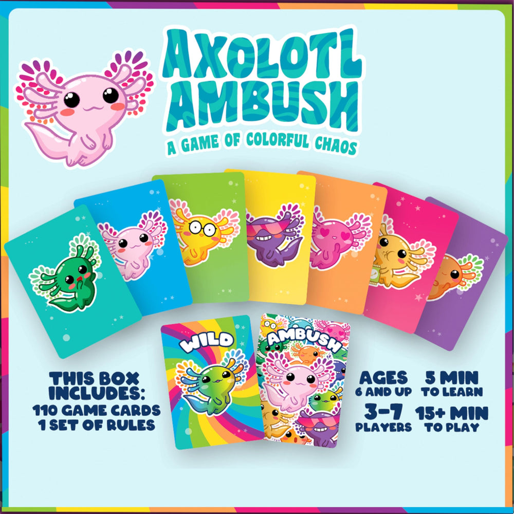 AQUARIUS Axolotl Ambush play-scene with players around a table.