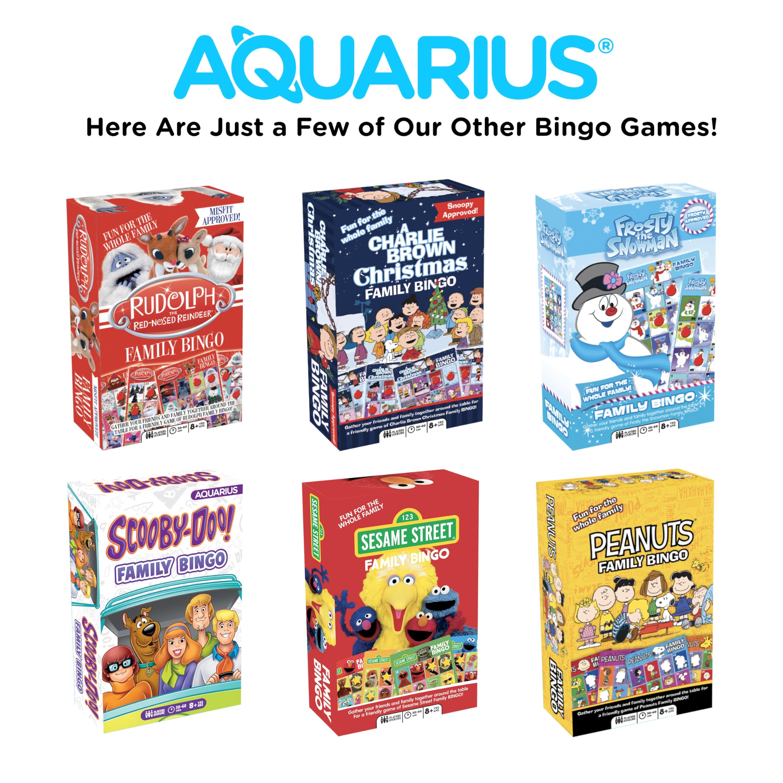 Aquarius Christmas Vacation Bingo instructions — quick, straightforward setup for all ages.