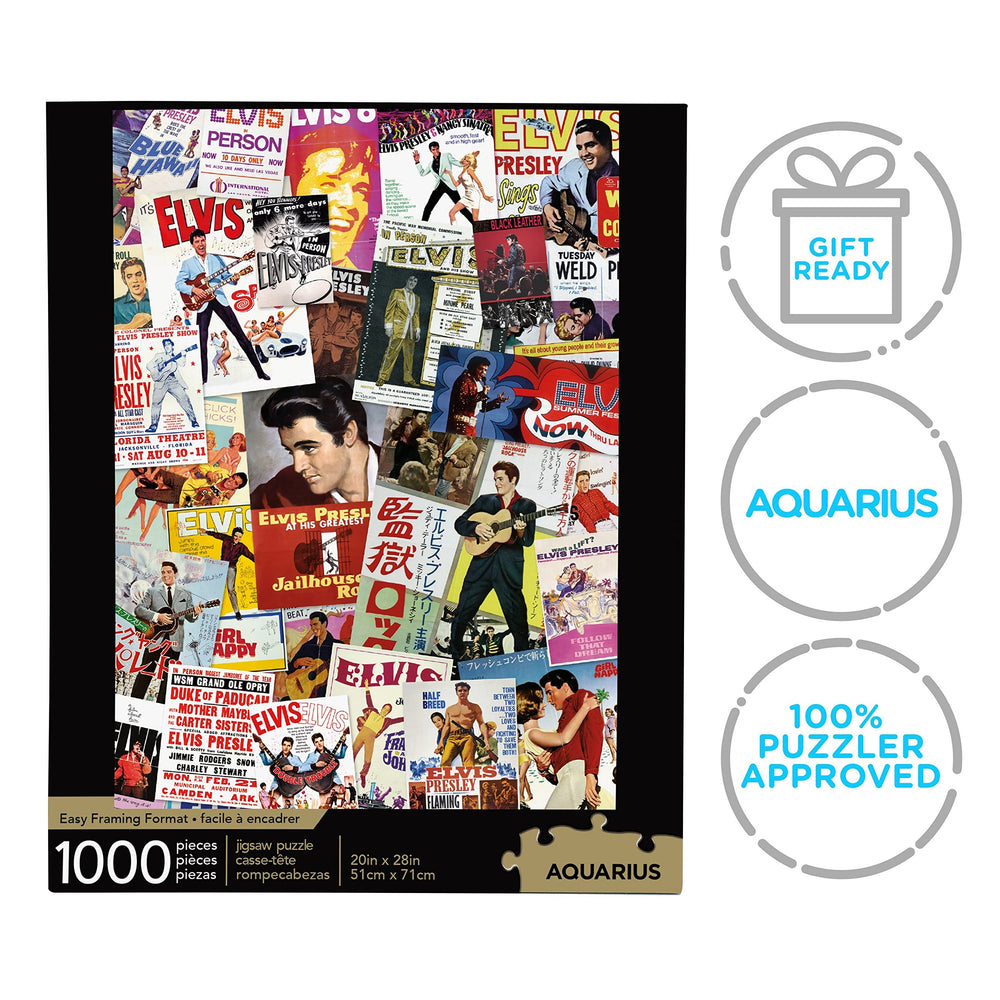 AQUARIUS Elvis gift-puzzle ideal for fans and family celebrations.