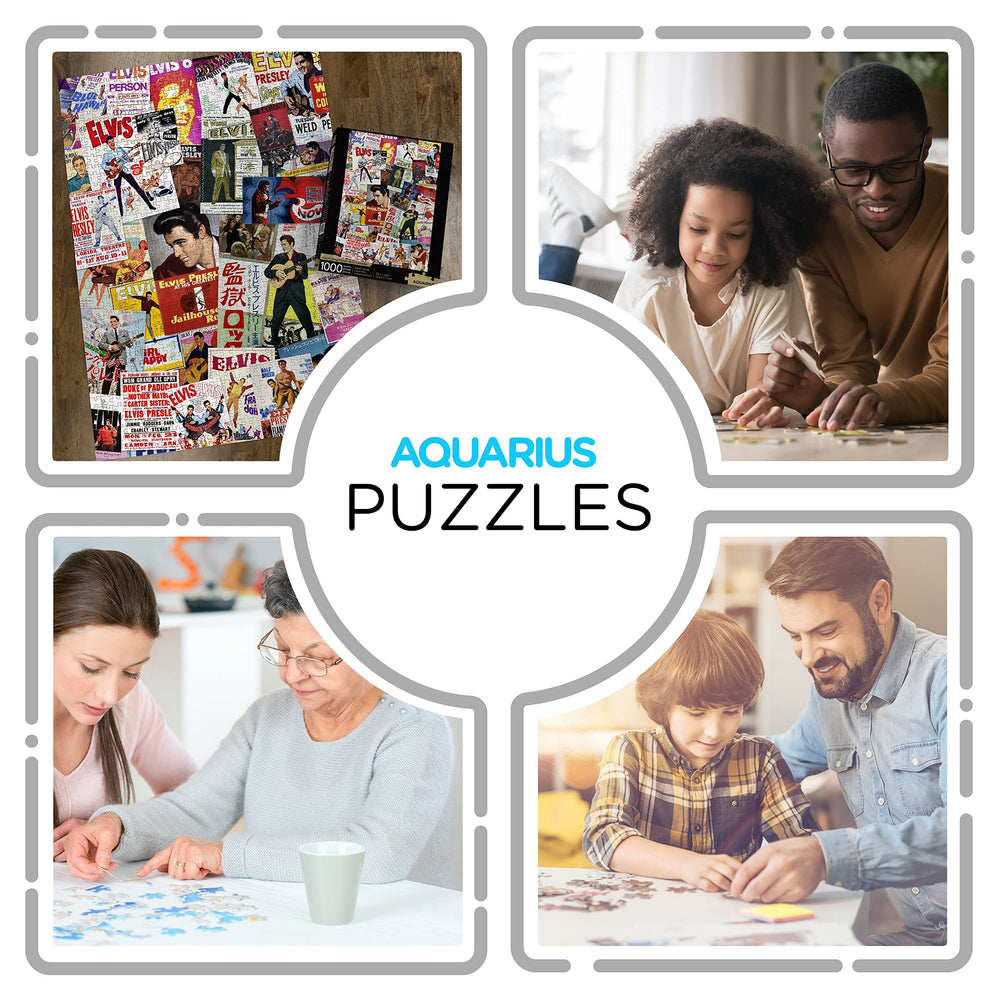AQUARIUS Elvis puzzle-dust-free design minimizes mess during solving.