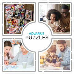 AQUARIUS Elvis puzzle-dust-free design minimizes mess during solving.