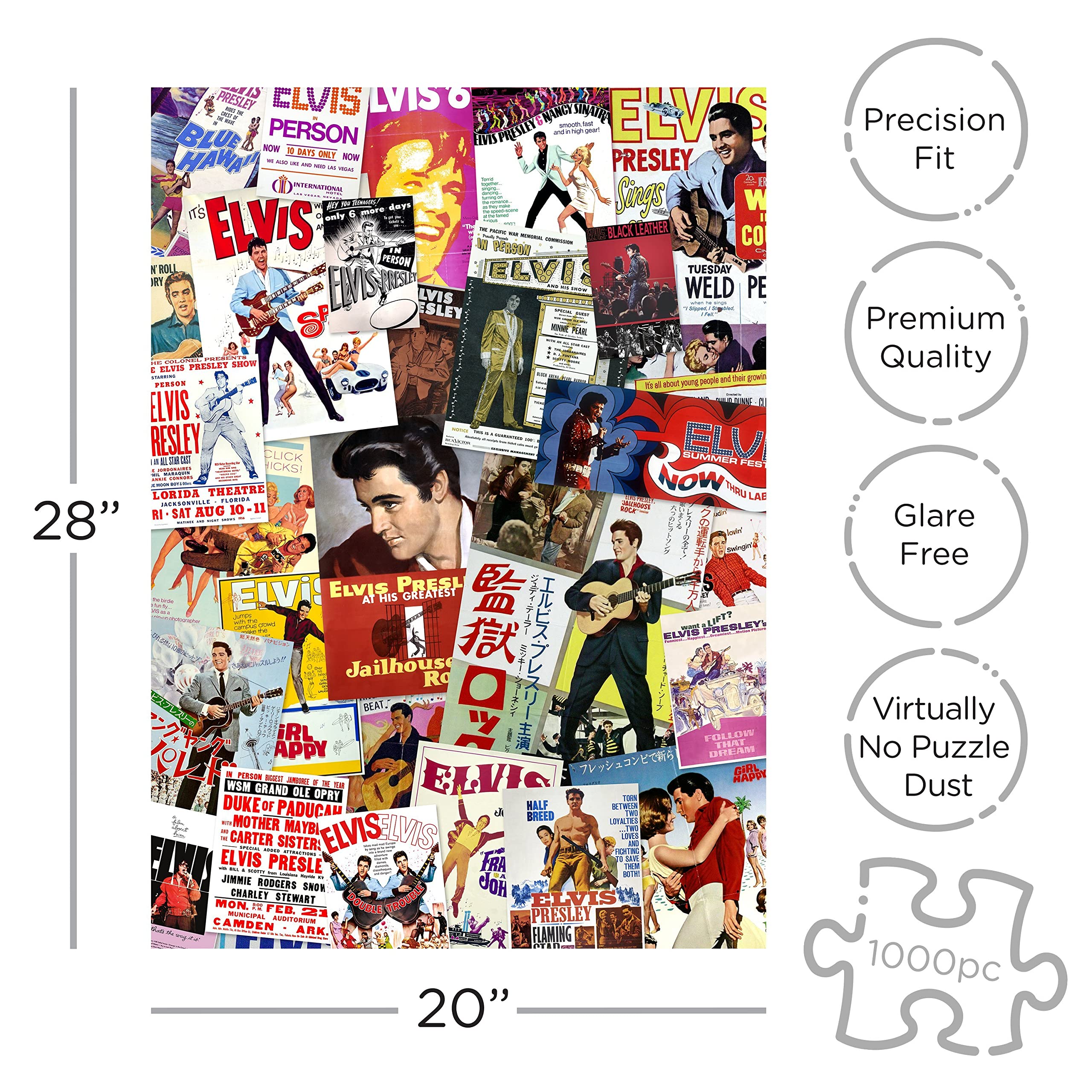 AQUARIUS Elvis glare-free paper keeps colors crisp while you assemble.