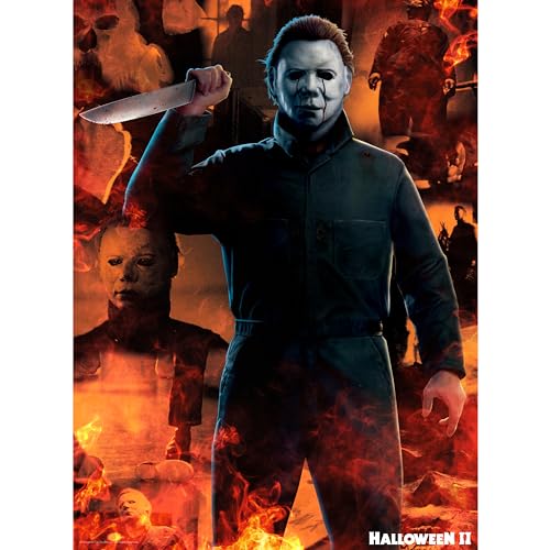 AQUARIUS Halloween II puzzle Michael Myers graphic, a collectible centerpiece for display.