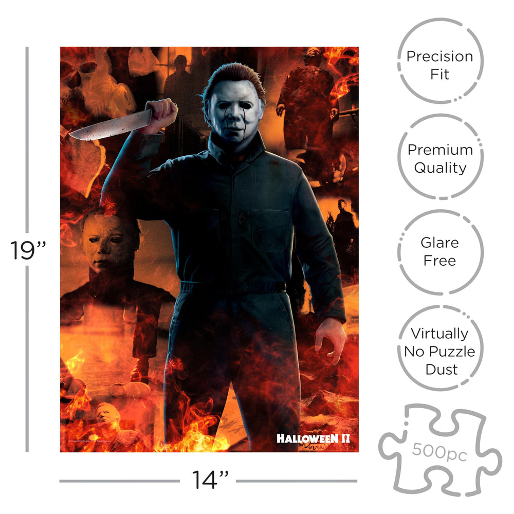 AQUARIUS Halloween II puzzle precision-cut pieces, ensures a snug, accurate fit during assembly.