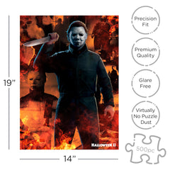 AQUARIUS Halloween II puzzle precision-cut pieces, ensures a snug, accurate fit during assembly.