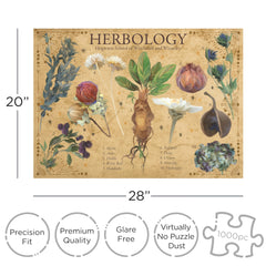 AQUARIUS Harry Potter Herbology puzzle art detail and vibrant colors