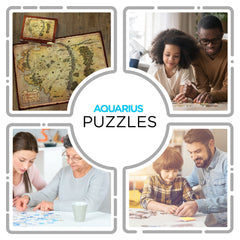 Aquarius Hobbit Map Puzzle glare-free paper reduces reflections during daytime puzzles