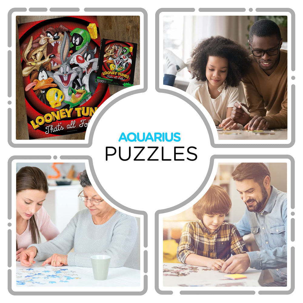 AQUARIUS Looney Tunes puzzle 20x28 inches final layout shown
