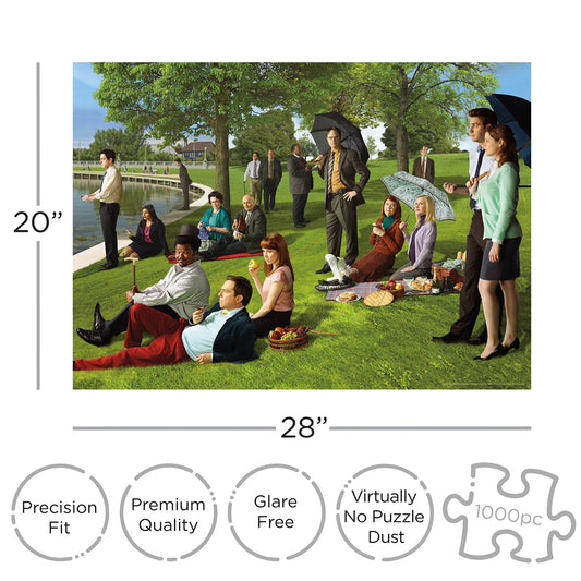 The Office 1000-piece puzzle pieces designed for immersive gameplay