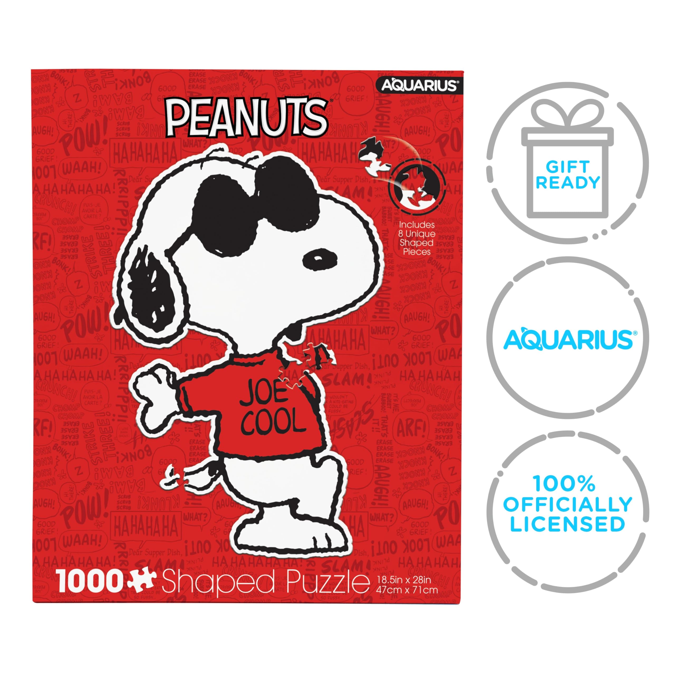 Gift-ready packaging for Peanuts Joe Cool fans.
