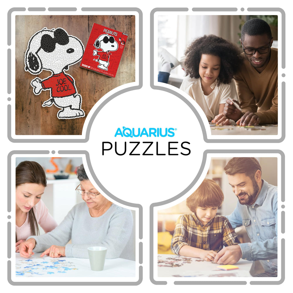Thick glare-free paper from Aquarius enhances the puzzle's premium feel.