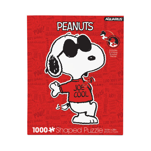 Aquarius Peanuts Joe Cool puzzle box front, ideal gift packaging for fans.