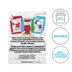 AQUARIUS Peanuts Snoopy playing cards offer premium feel and practical use