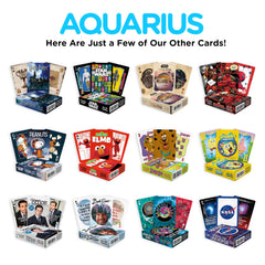 AQUARIUS poker-size cards with linen finish for smooth handling