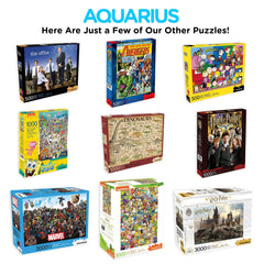 AQUARIUS puzzle packaging is sturdy and gift-ready.