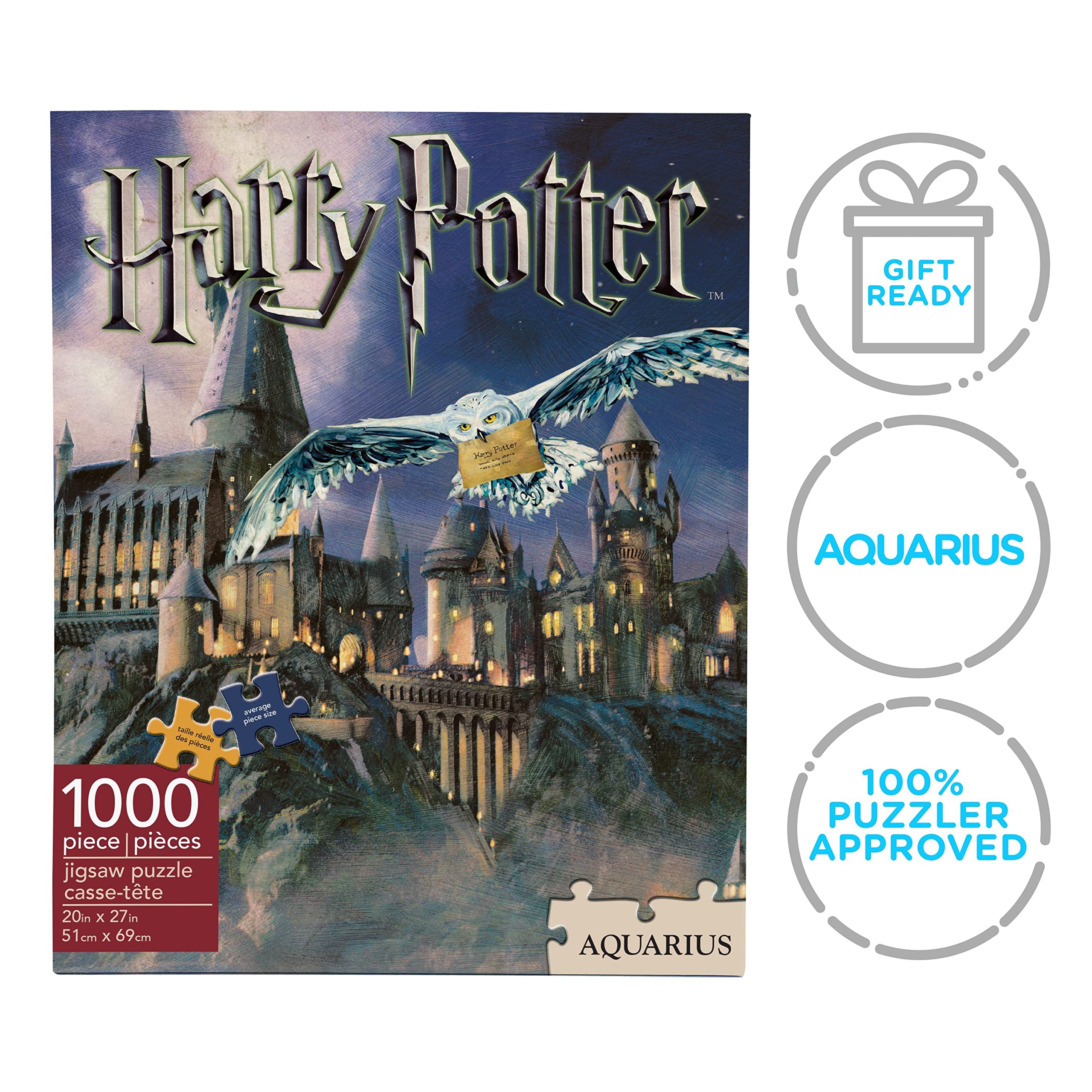 AQUARIUS puzzle stores neatly and displays well when completed.