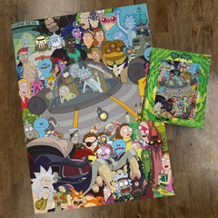 AQUARIUS Rick and Morty puzzle precision-cut pieces fit smoothly for easy assembly.