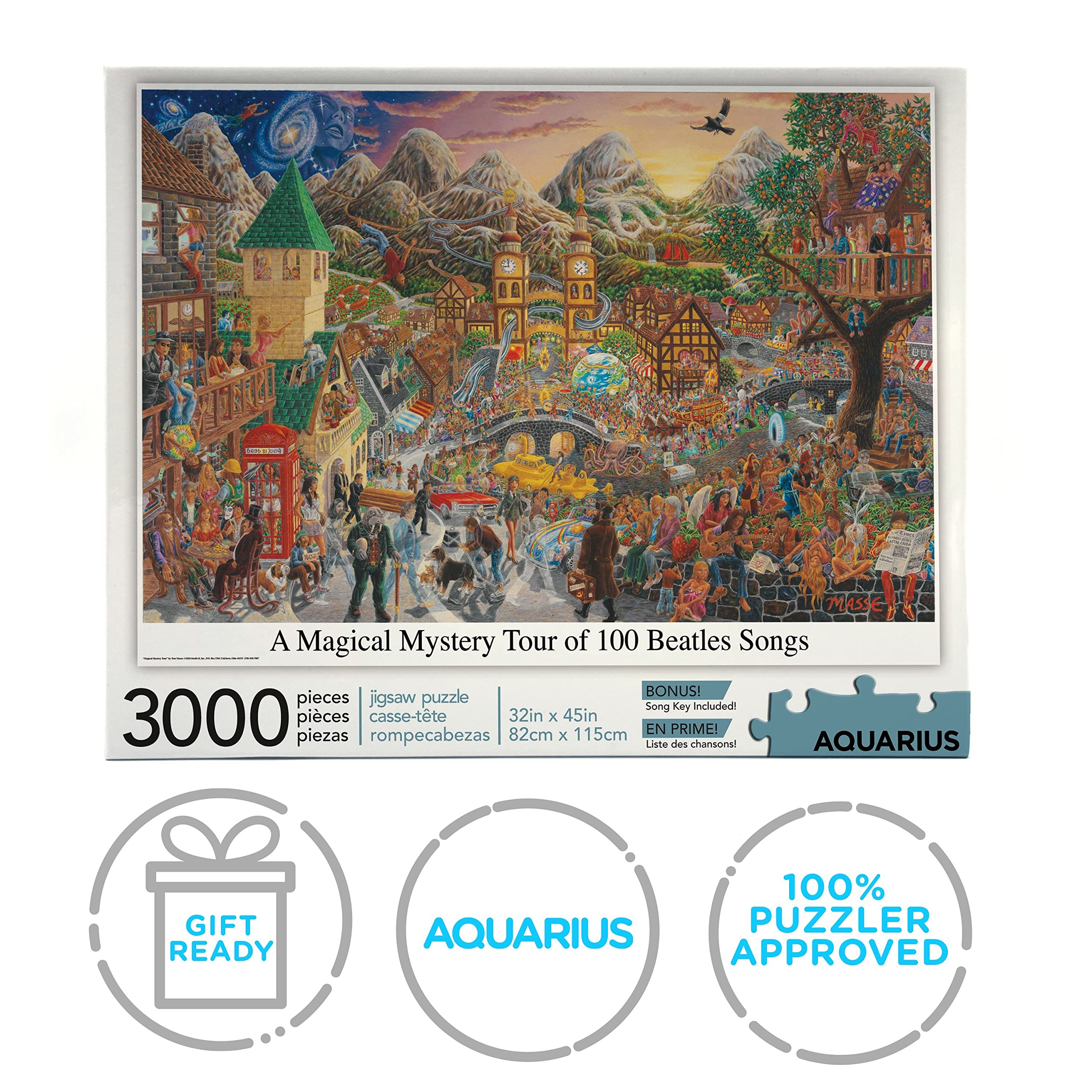 AQUARIUS song key included – guides your Magical Mystery Tour through the tracks.