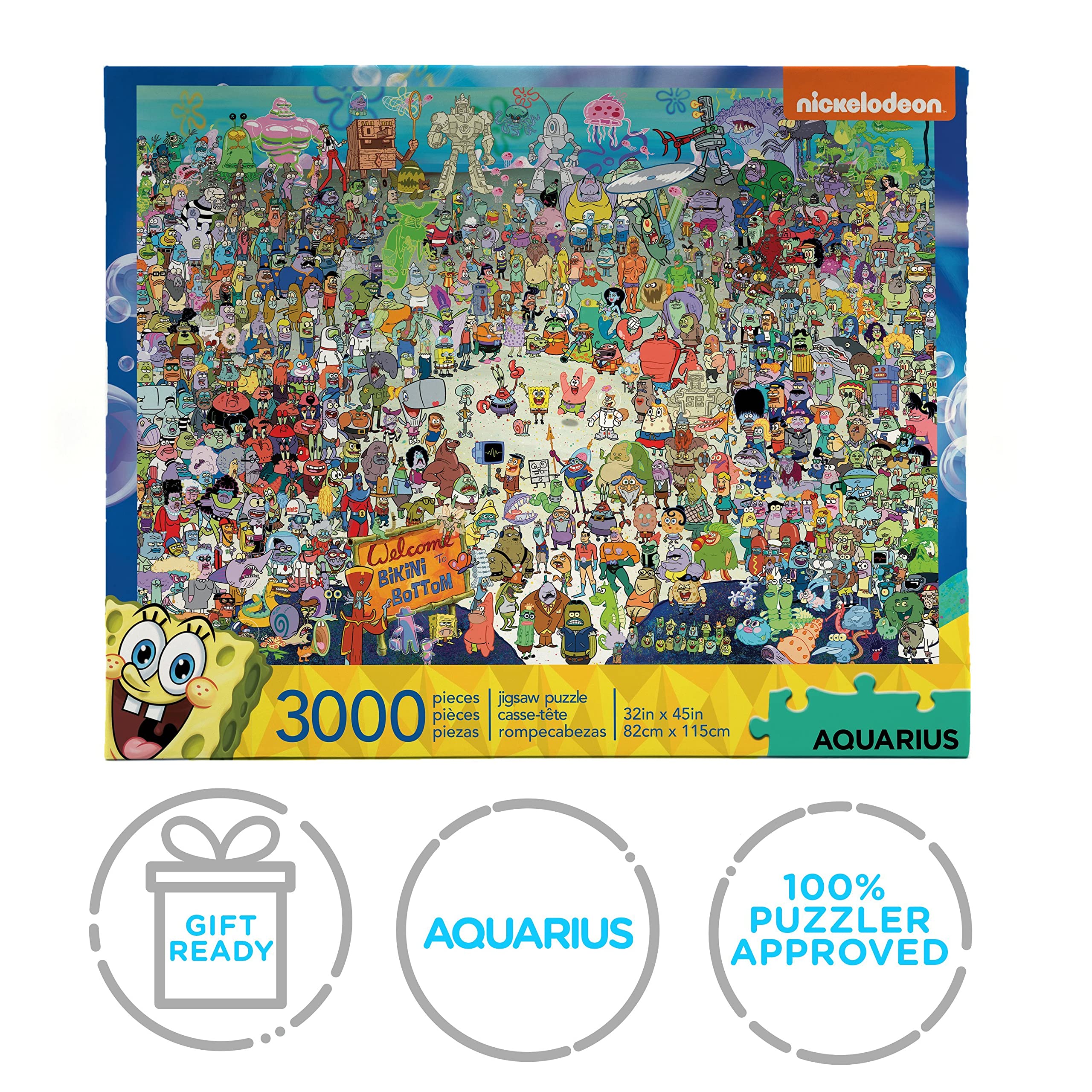 AQUARIUS SpongeBob puzzle gift idea—great present for puzzlers of all ages.