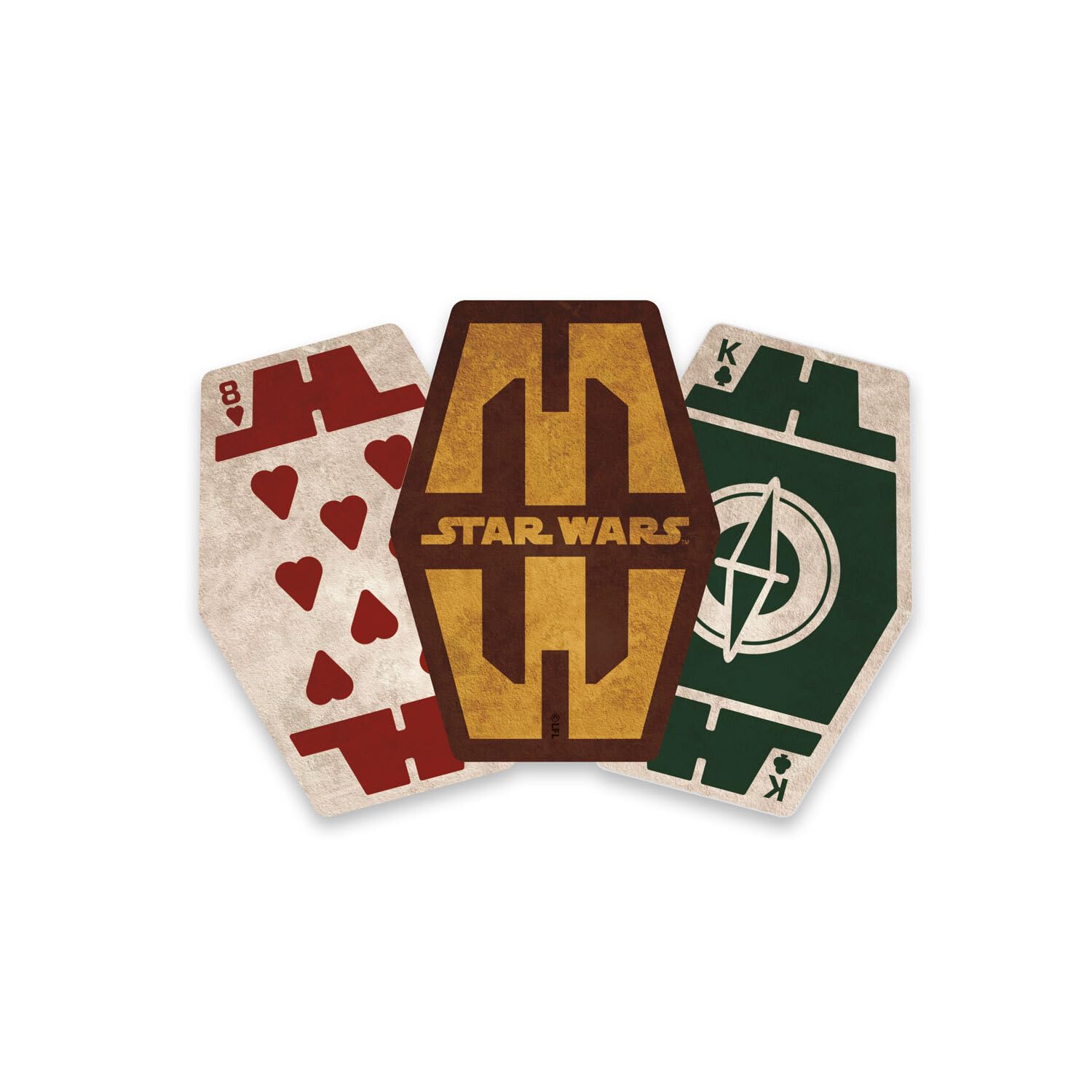 Aquarius Star Wars Sabacc official merch packaging showcases collectible value for fans and gift-givers.