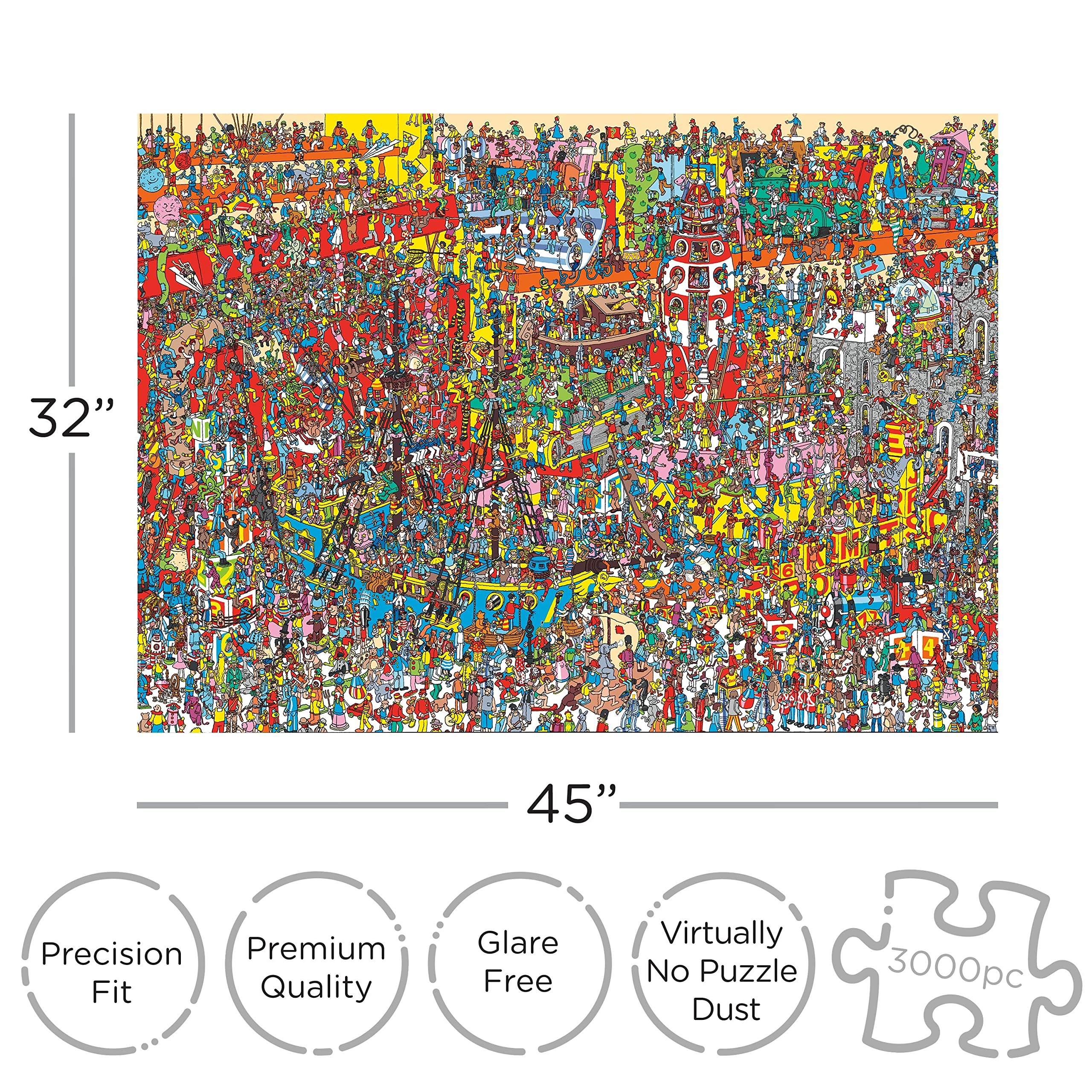 AQUARIUS Waldo puzzle assembly scene highlights complex edges for a satisfying challenge.