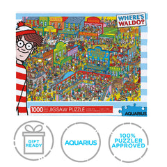 Aquarius Where's Waldo Wild West licensed puzzle, collectible piece for display after completion