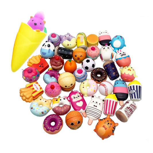 Aqueens jumbo squishy from the set shown for desk focus and slow-rise squeezes